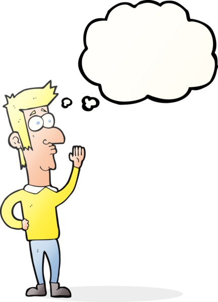 Bir insan tarafından çizilmiş serbest çizim baloncuk karikatür adam