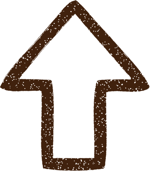 Bir insan tarafından çizilen ok karakalem çizimi