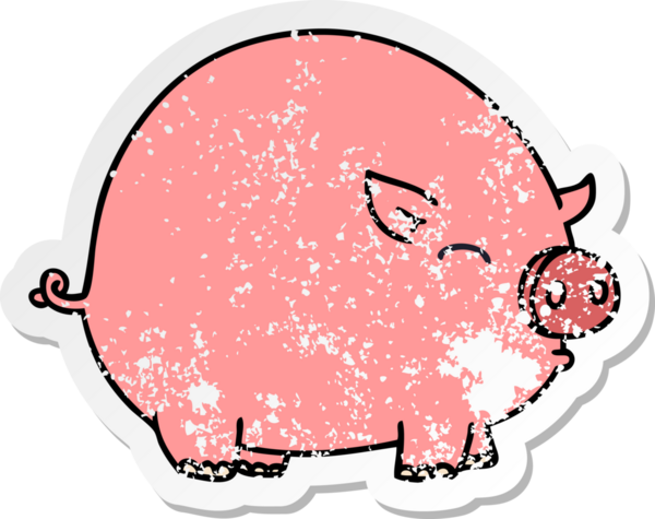 Bir insan tarafından çizilmiş garip bir el çiziminin sıkıntılı çıkartması.