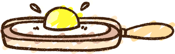 Bir insan tarafından çizilen Kızarmış Yumurta Tebeşiri