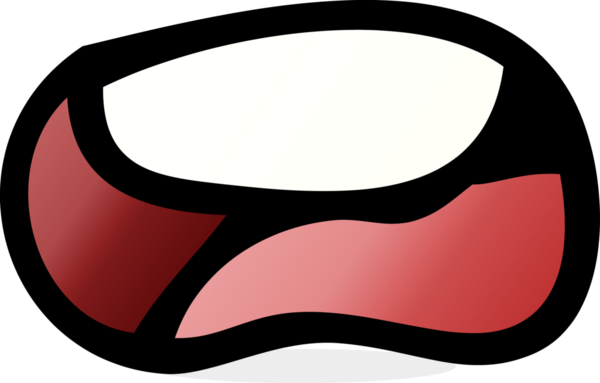 Bir insan tarafından çizilmiş mutsuz bir ağız.