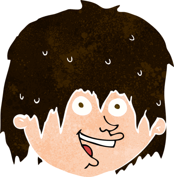 Bir insan tarafından çizilmiş el çizimi karikatür