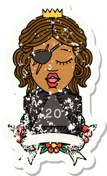 Retro Dövme Tarzı Bir insan tarafından çizilmiş 20 zarlı düzenbaz insan