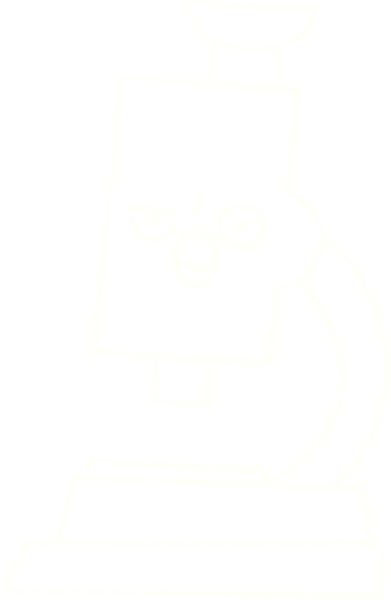 Kızgın Mikroskop Tebeşiri Bir insan tarafından çizilmiş