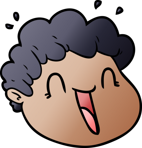 Bir insan tarafından çizilmiş erkek yüzü.