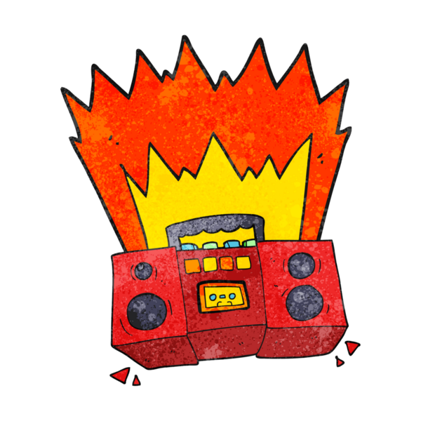 Bir insan tarafından çizilmiş el yapımı çizgi film teybi.