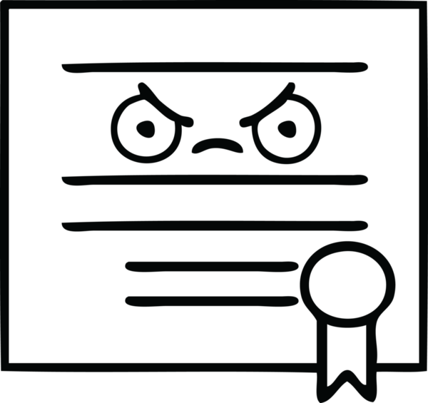 Mezuniyet diplomasını çizen çizgi bir insan tarafından çizilmiş.