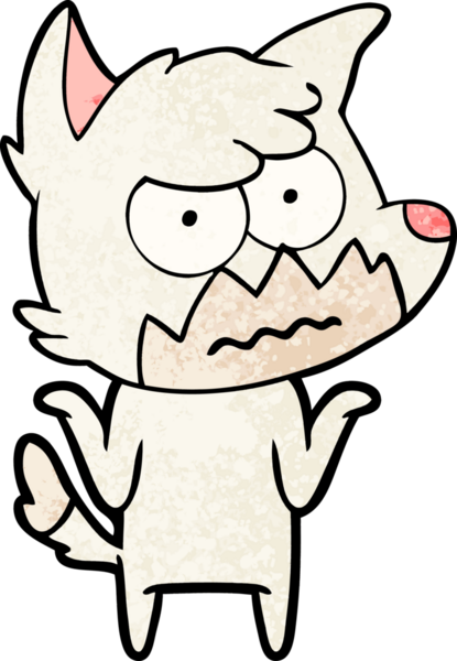 Bir insan tarafından çizilmiş bir tilki.