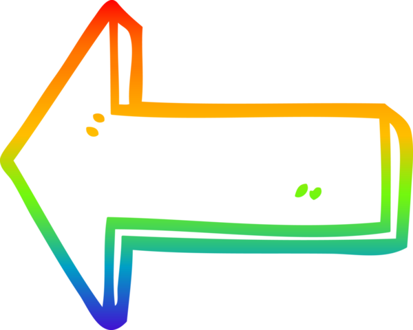 gökkuşağı gradyan çizgi çizimi bir insan tarafından çizilmiş bir çizgi film yönetmeni oku
