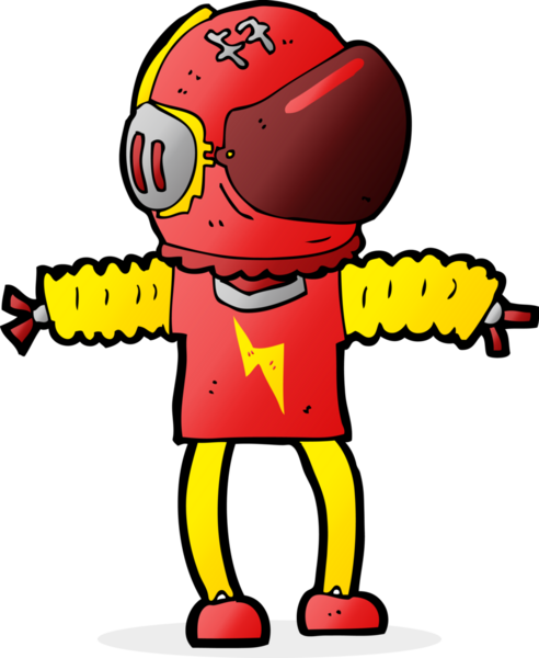 Bir insan tarafından çizilmiş bir astronot.