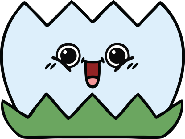 Bir insan tarafından çizilmiş tatlı bir nilüfer çiçeği karikatürü.