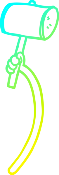 Bir insan tarafından çizilmiş soğuk gradyan çizgi çizimi.