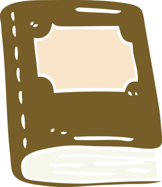 Bir insan tarafından çizilmiş eski deri bir kitap.