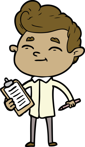 Bir insan tarafından çizilmiş mutlu çizgi film adamı.