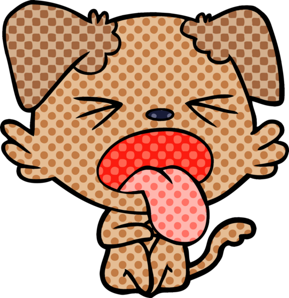 Bir insan tarafından çizilmiş iğrenç bir köpek.