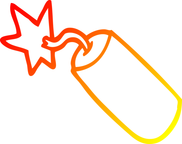 Bir insan tarafından çizilmiş bir karikatür dinamiti çizimi