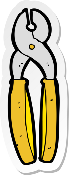 Bir insan tarafından çizilmiş kerpeten çıkartması.