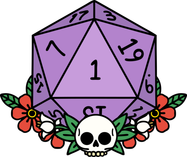 Retro Dövme Tarzı Doğal Zarlar Bir insan tarafından çizilmiş çiçek elementleri ile yuvarlanır