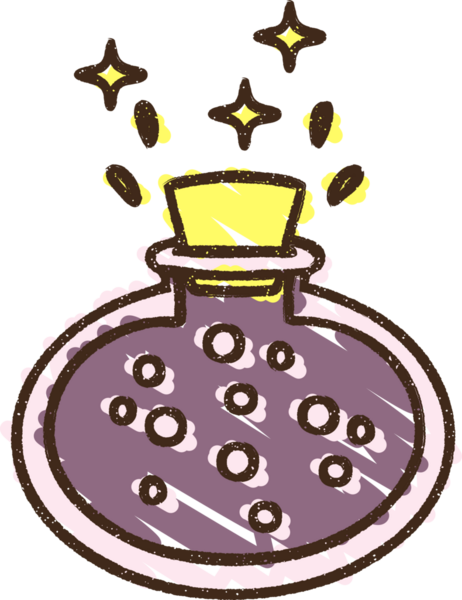 Bir insan tarafından çizilen Sihirli İksir Tebeşiri