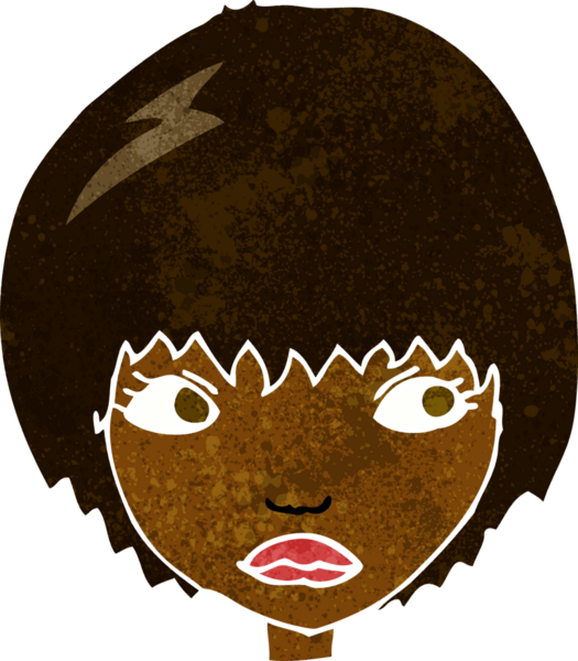 Bir insan tarafından çizilmiş mutsuz bir kız.