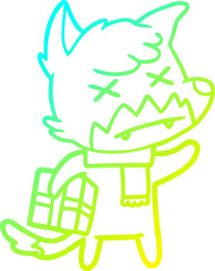 Bir insan tarafından çizilmiş ölü tilki çizgi filmi.