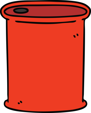 Bir insan tarafından çizilmiş tuhaf bir çizgi film.