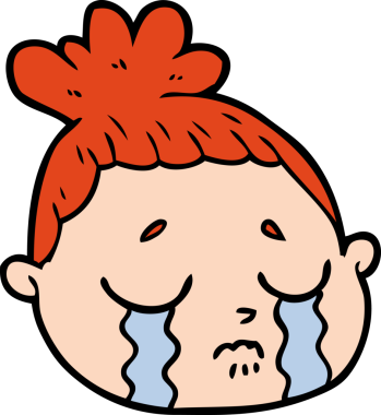 Bir insan tarafından çizilmiş bir kadın yüzü.