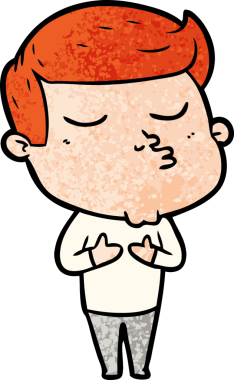 Bir insan tarafından çizilmiş karikatür mankeni adam.