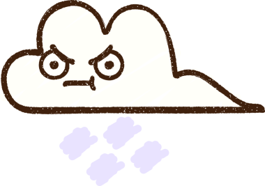 Bir insan tarafından çizilen Yağmur Bulutu Tebeşiri