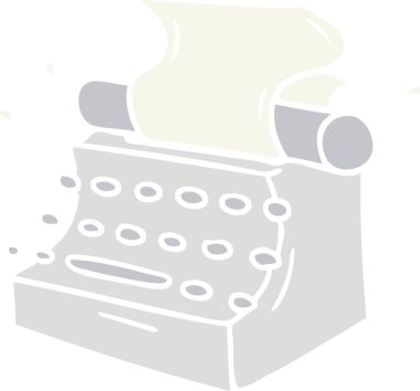 Bir insan tarafından çizilmiş eski moda daktilo karalaması.