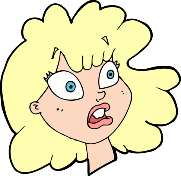 Bir insan tarafından çizilmiş bir kadın yüzü.