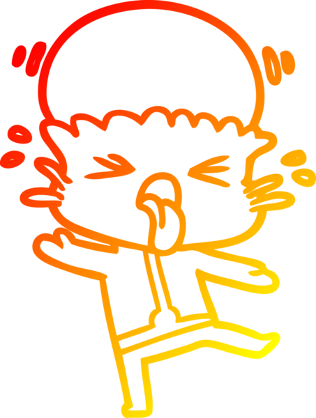 Bir insan tarafından çizilmiş garip bir uzaylı çizgi film çizimi.