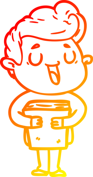 Bir insan tarafından çizilmiş mutlu bir çizgi film karakteri çizimi.