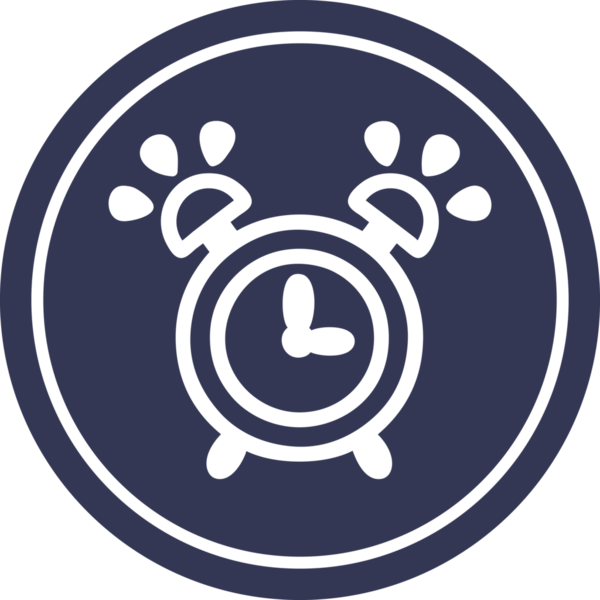 Çalan çalar saat dairesel simgesi bir insan tarafından çizildi