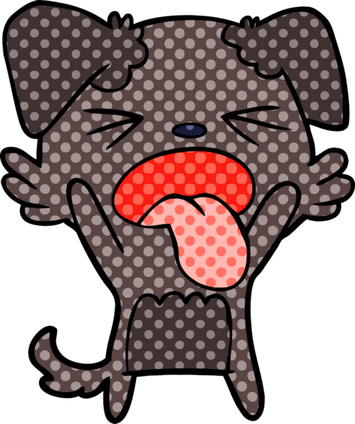 Bir insan tarafından çizilmiş iğrenç bir çizgi film.