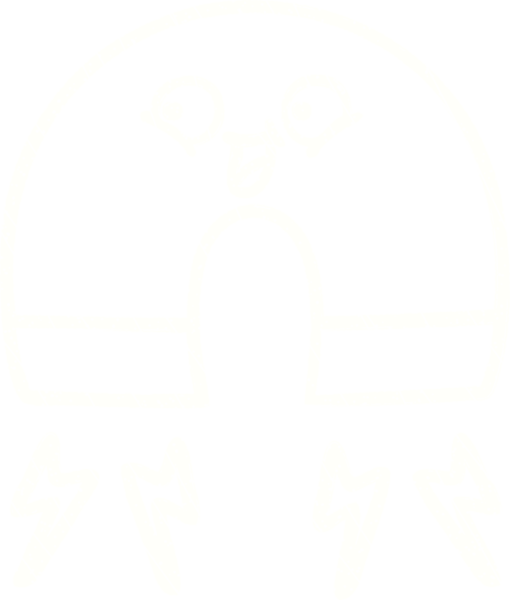 Bir insan tarafından çizilen mıknatıs tebeşiri