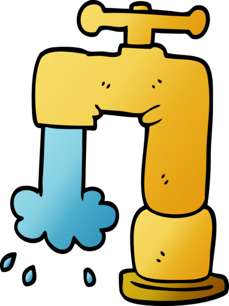 Bir insan tarafından çizilmiş karalama musluğu.