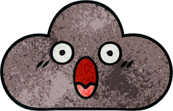 Bir insan tarafından çizilmiş fırtına bulutunun retro grunge deseni.