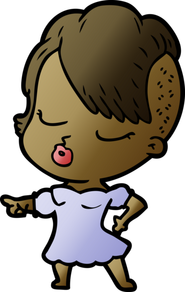 Bir insan tarafından çizilmiş güzel hippi kız.