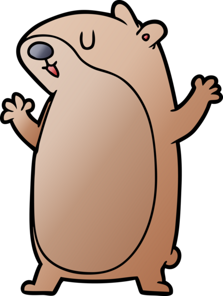 bir insan tarafından çizilmiş gerbil çizgi filmi