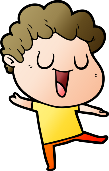 Bir insan tarafından çizilmiş Dan çizgi film adamı.