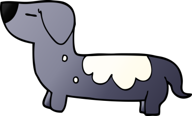 Bir insan tarafından çizilmiş karalama köpeği.