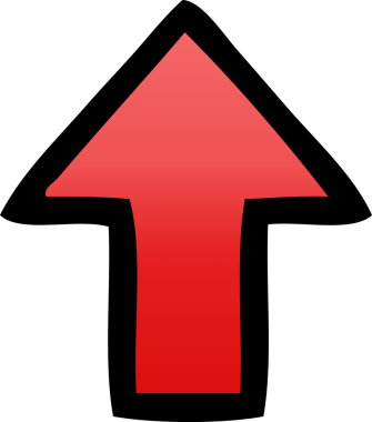Bir insan tarafından çizilmiş noktalı bir okun gölgelenmiş çizimi