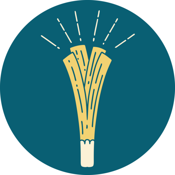 Bir insan tarafından çizilmiş dövme stili simgesi