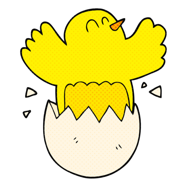 Bir insan tarafından çizilmiş yumurta karikatürü.