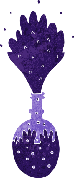 Bir insan tarafından çizilen patlayan kimyasallar.