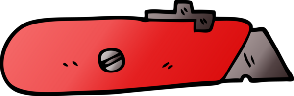 Bir insan tarafından çizilmiş karalama bıçağı.