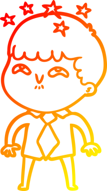 İnsan tarafından çizilmiş bir çizgi film karakteri.