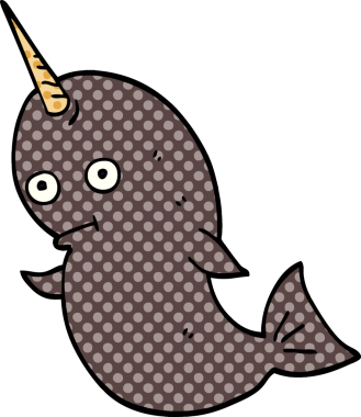 Bir insan tarafından çizilmiş karalama deniz gergedanı.