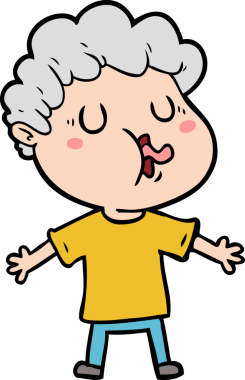 Bir insan tarafından çizilmiş çizgi film şarkıcısı.